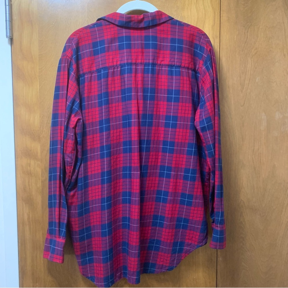 Madewell Oversized Boyshirt in Edina Plaid size S - Picture 3 of 5